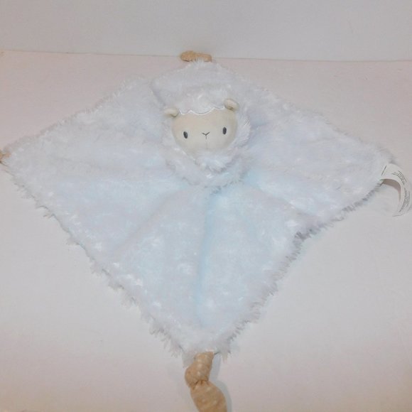 Kids II Ingenuity White Lamb Sheep Plush Blue Moons Security Blanket Baby Lovey - Picture 1 of 7